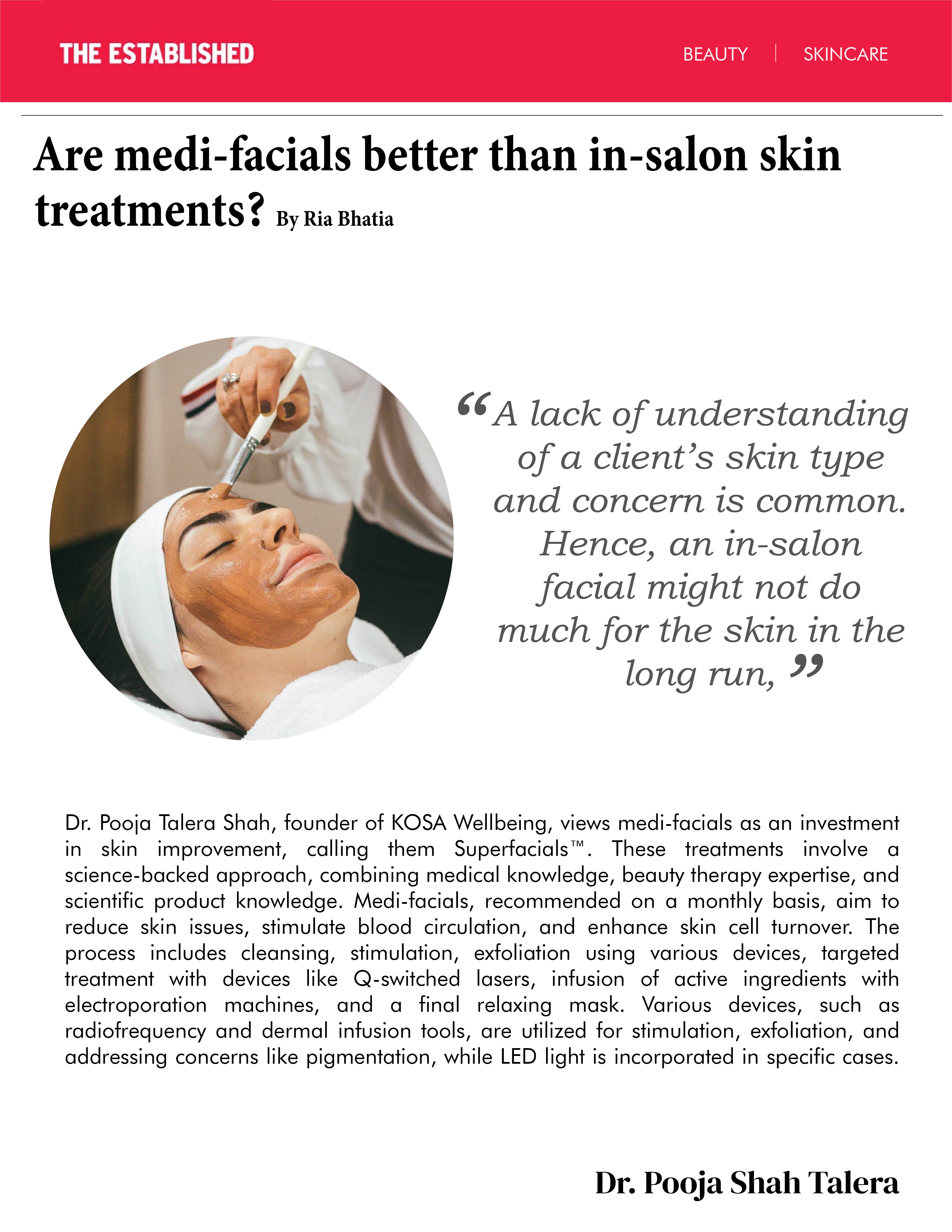 Are medi-facials better than in-salon skin treatments?