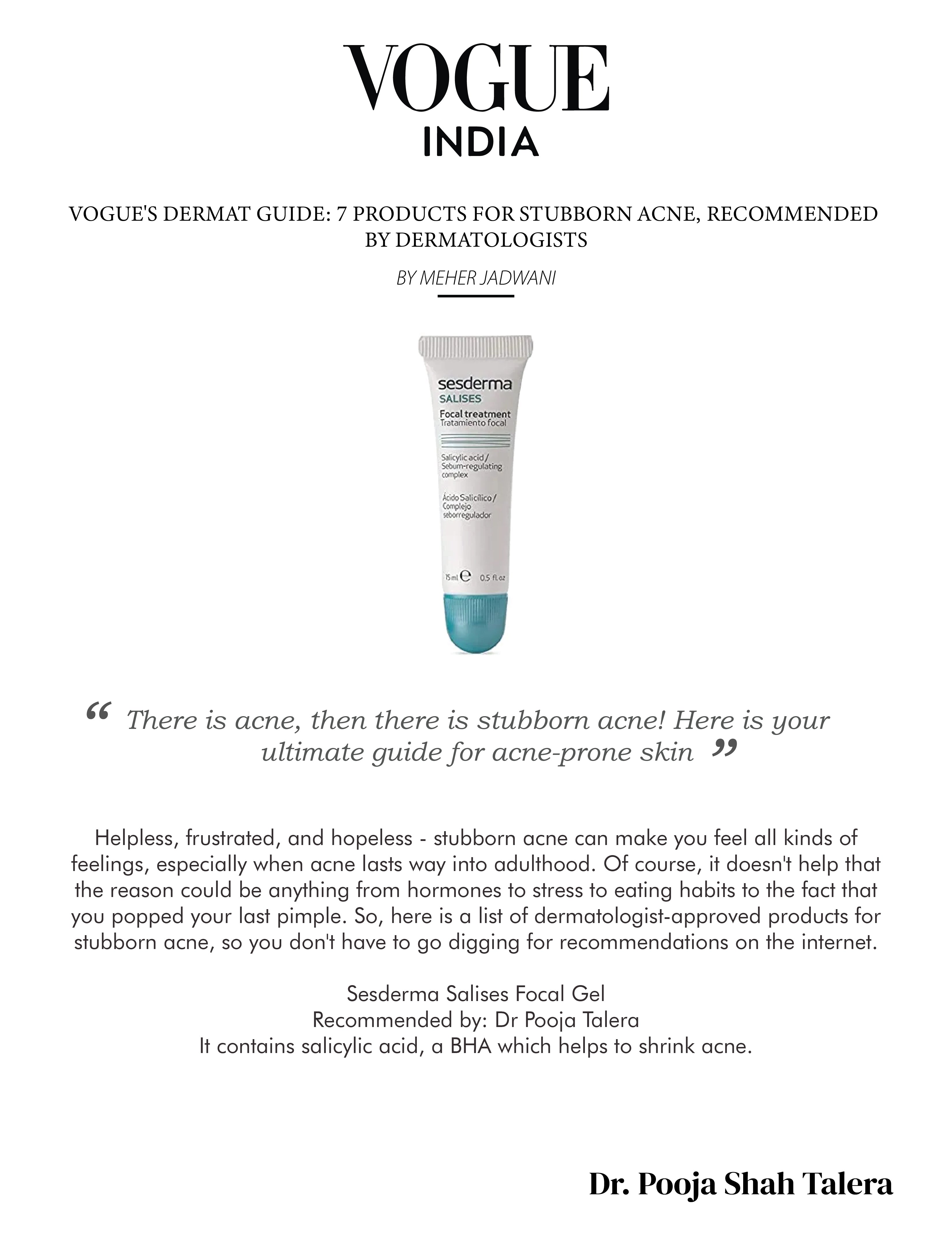 Vogue's dermat guide: 7 products for stubborn acne, recommended by dermatologists