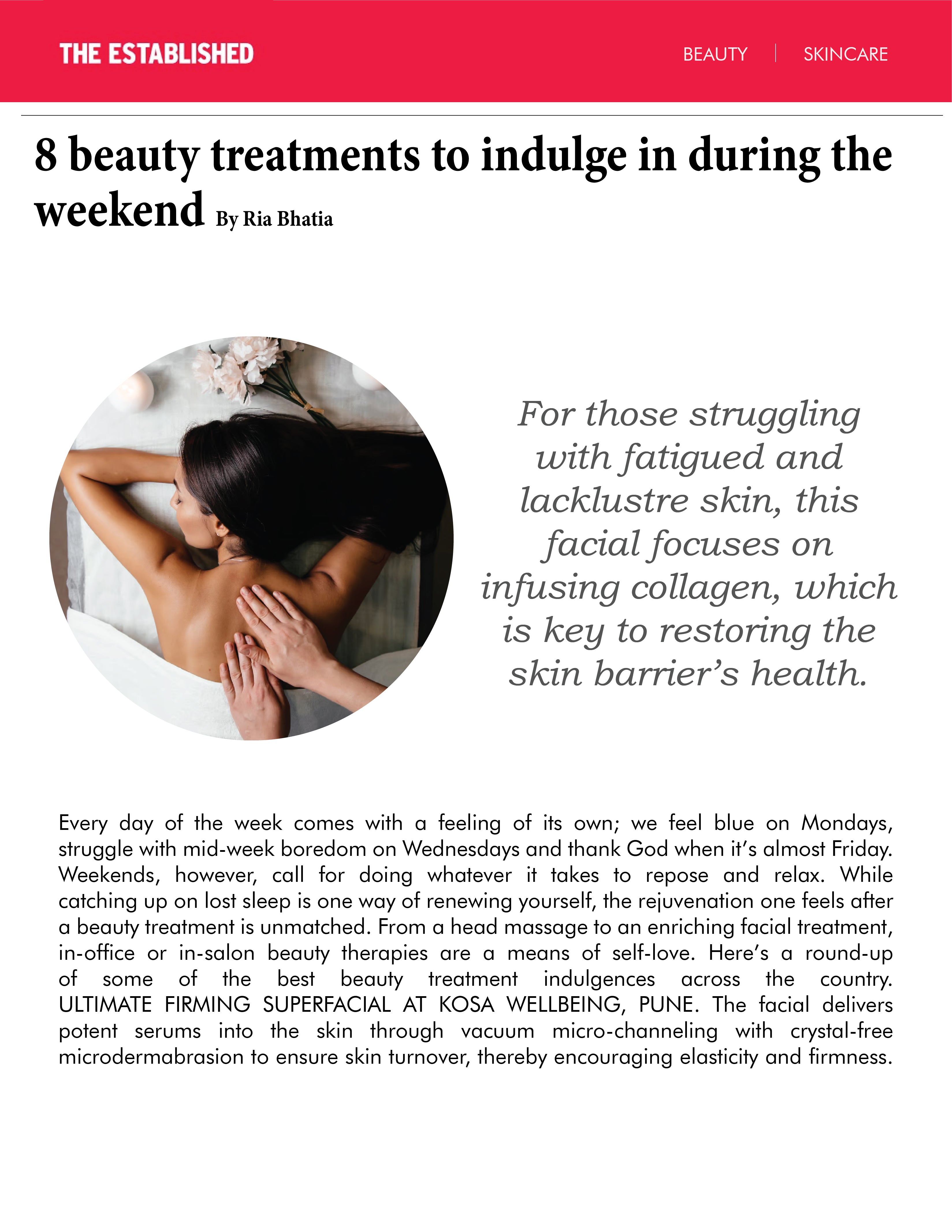 8 beauty treatments to indulge in during the weekend